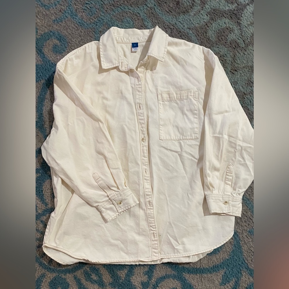 Old Navy Cream Jean Jacket